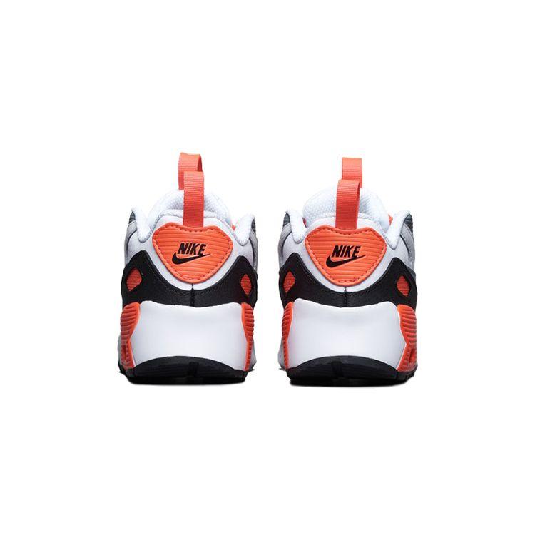 Nike Air Max 90 Toggle TD Infrared Baby Sneakers White Neutral-Grey Black CV0065-100