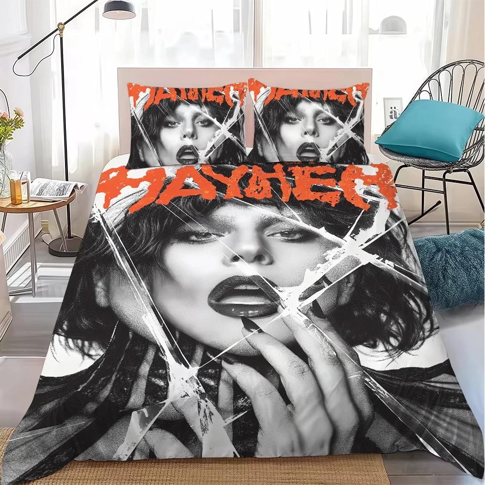 Hot Singer L-Lady Gaga Mayhem Bedding Set Duvet Cover Pillowcase Single Twin Size Gift for Student Adult 2/3pcs set Home Decor