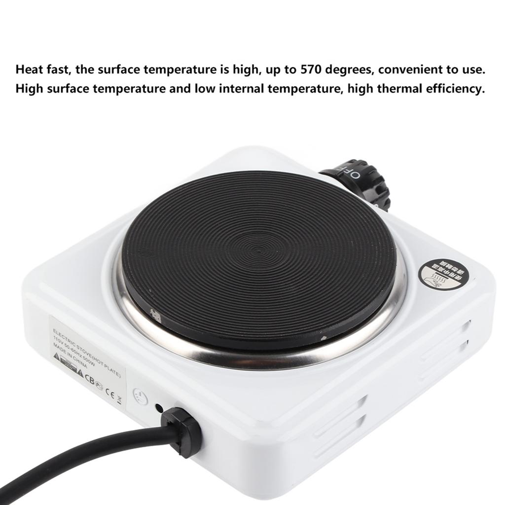 Портативная электрическая мини-плита мощностью 500 Вт, многофункциональный домашний обогреватель