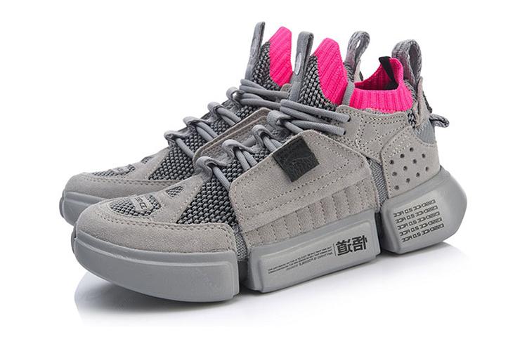 Women's Sneakers Li-Ning Paris Fashion Week X LiNing Essence 2 II Ace Women's Shoes - Gray/Black