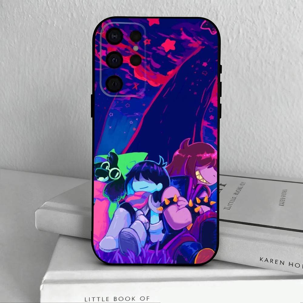 Чехол для телефона D-Deltarune-E для Samsung S25,24,23,22,30,21,10,9,Ultra,Plus,Lite,FE,4,5 G Мягкий Черный Чехол