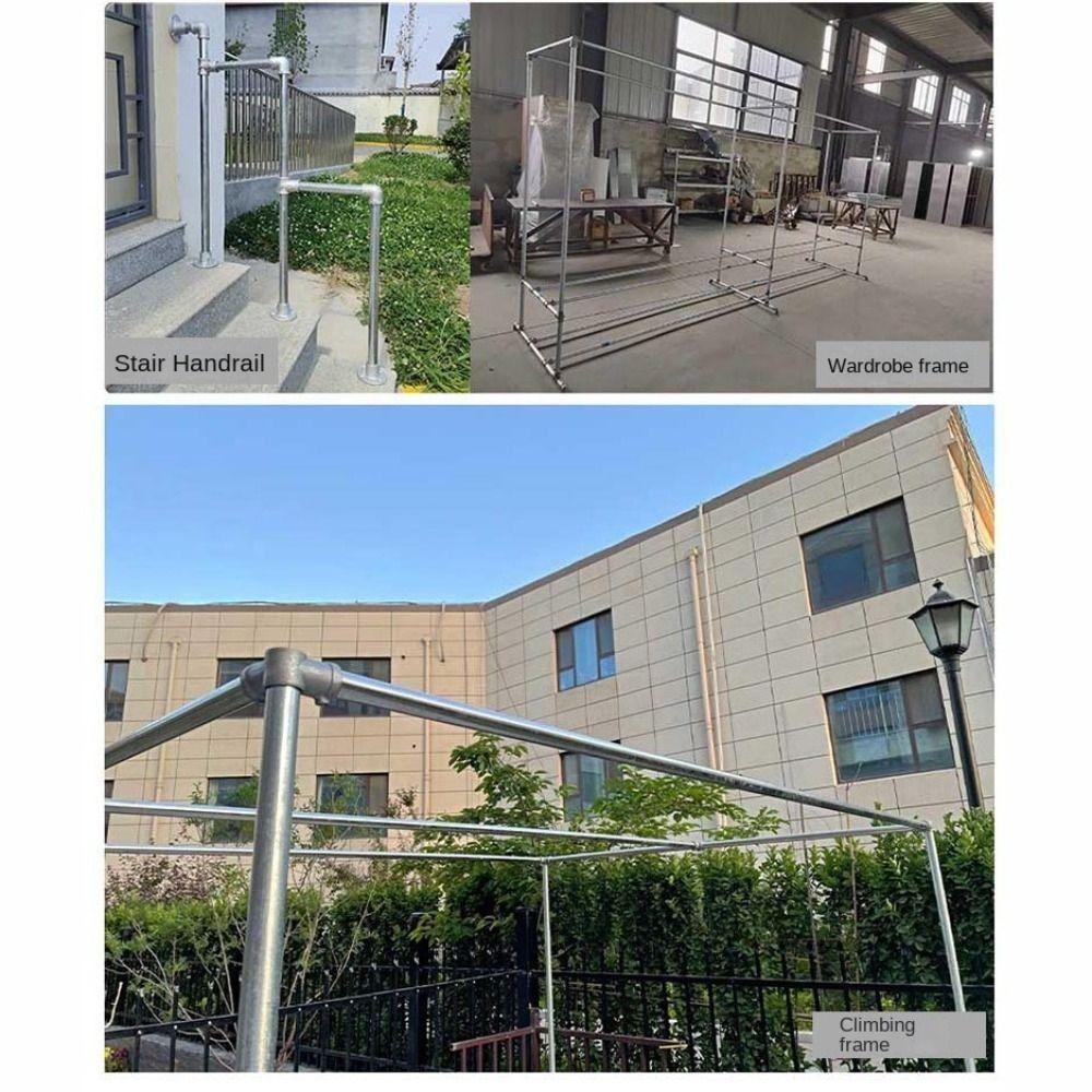 Aluminum Alloy Steel Frame Fasteners 1\2''/3\4" Circular Pipe Connector Pipes