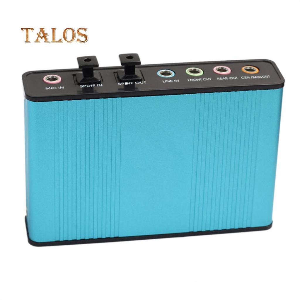 USB 2.0 External 6 Channel 5.1 Optical Audio Sound Card for Notebook Laptop PC Computer Gadgets