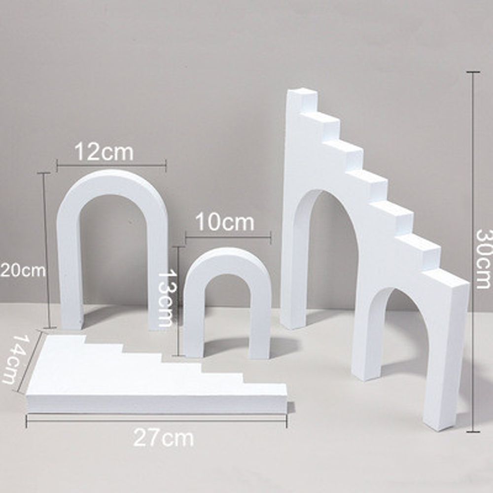 Photography Table Ins Wind Net Red White Shooting Props Photographic Prop Geometric Stereo