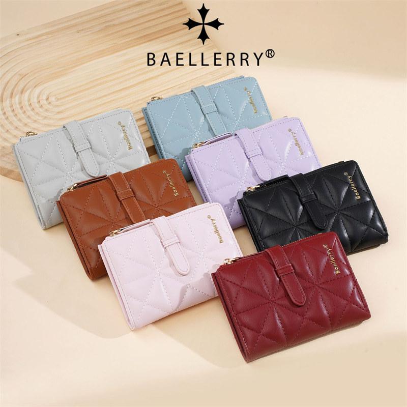 Baellerry Женские Модные Короткие Кошельки Повседневный Дизайн Держатель для Карт для Леди Женский Двускладной Кошелек-Кошелек