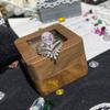Серебряное кольцо S925 с французским сапфиром и цирконом, двухслойное, с бриллиантами, свадебный набор