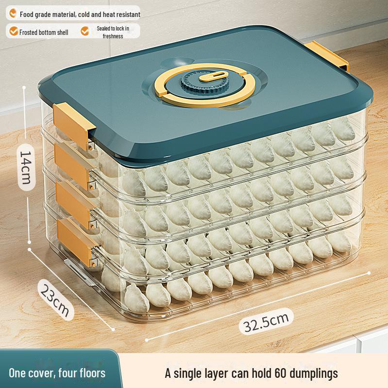 Food-Grade Dumpling & Wonton Storage Box for Freezer
