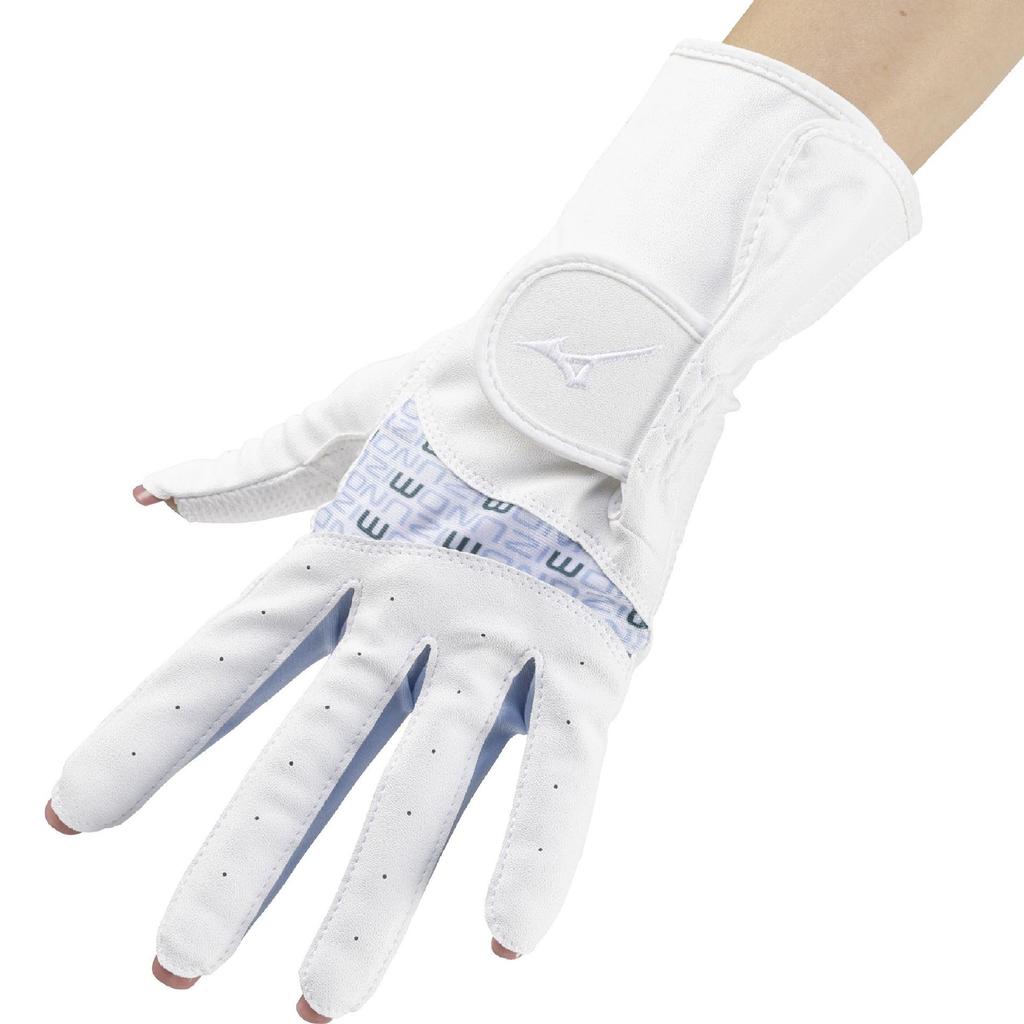 MIZUNO Golf Nail 5MGWB650 Gloves, Fit, Women's, Pair, White, 20cm,