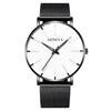 Stylish Men's Quartz Watch with Mesh Band Fashionable  Business Dress Watch