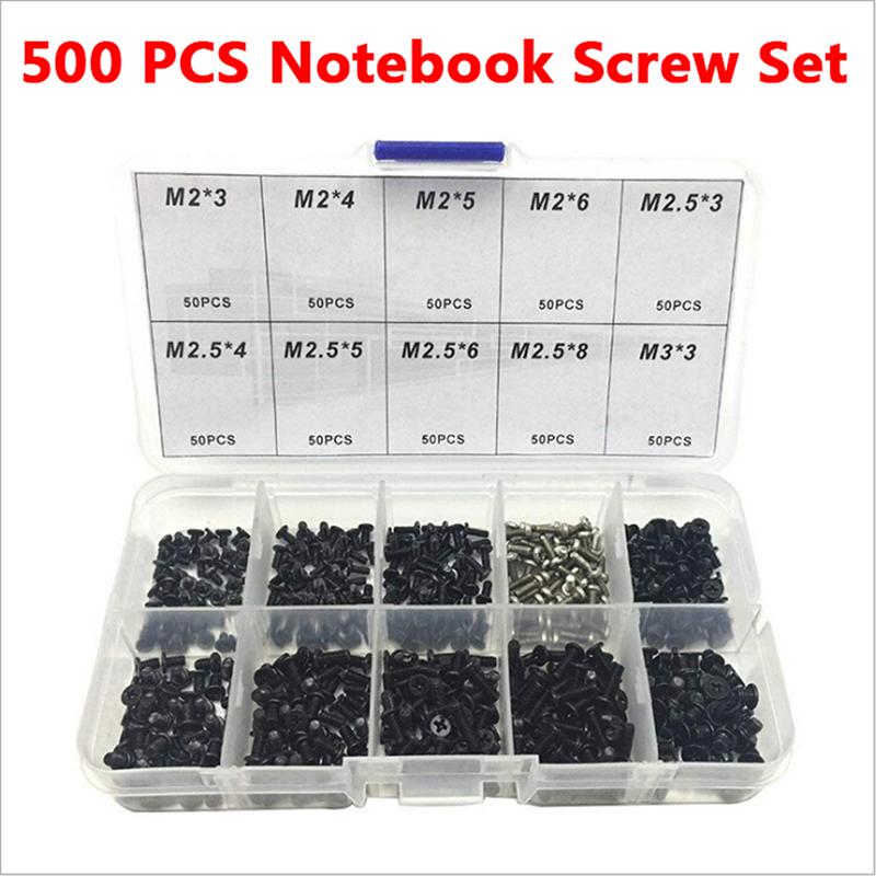 500Pcs Laptop Computer Screws Set Universal Screw M2 M2.3 M3