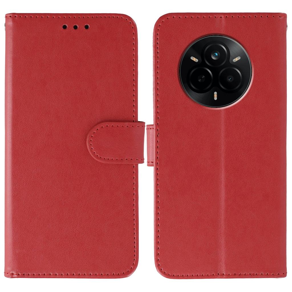 For Realme 14 Pro 5G Case PU Leather Flip Wallet Phone Cover with Strap