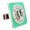 [E6548] - Designer Ring 'Antique Butterflies' Turquoise