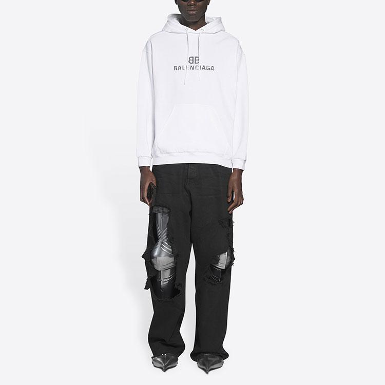 Balenciaga Sweatshirt Regular Fit Men's White 600583TKVI89040