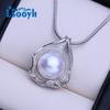 Natural Freshwater Pearl NecklaceFor Women Silver Color Pendant Dainty Birthday Jewelry