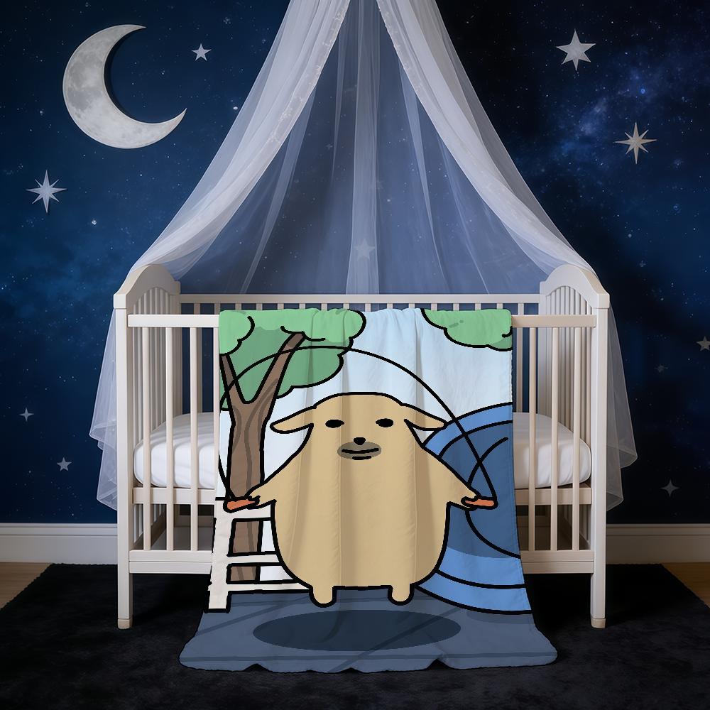Blanket Super Warm N-Nudaeng Comfortable Plush Dog Throw Blanket Child Home Sofa Bedroom Cute Cartoon Gift