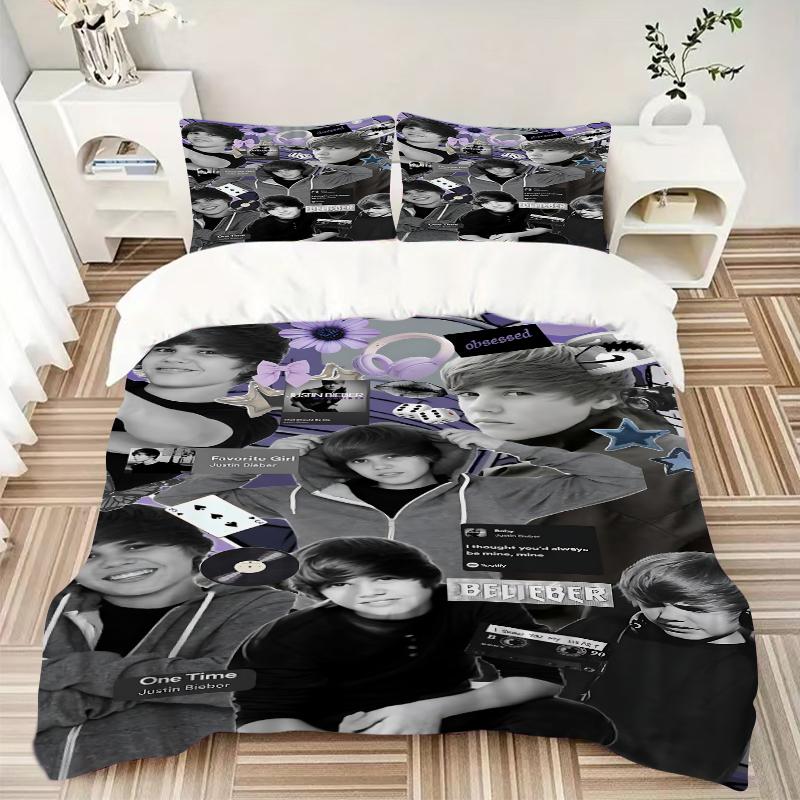 3Pcs Music Obsession Collage Bedding Sets For All Sizes New 3D Printed Bed Cover Comforter Duvet Cover Pillowcase Bedroom Decoration