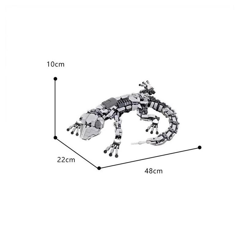 Compatible With Building Block MOC Building Series Mecha Small Gecko Small Particle Building Block Toy Model