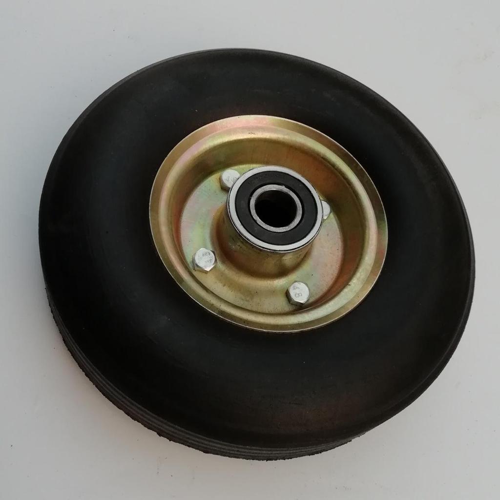 Прочная поворотная тележка для промышленных и горнодобывающих работ, колесо большого размера из цельной резины 350-4 для ручной тележки.