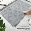 Imitation Cashmere Non-Slip Water-Absorbing Door Mats for Bathroom and Bedroom