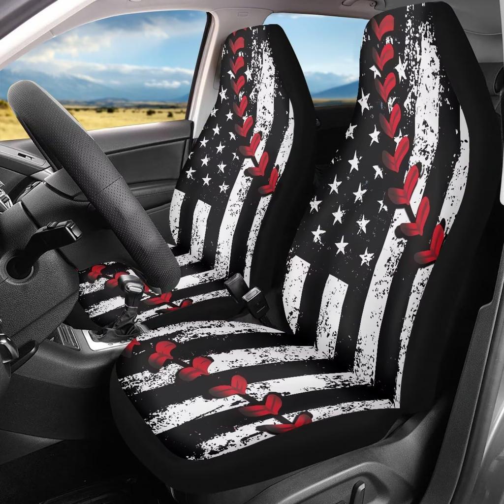 Car Seat Cushion American Flag Premium Car Seat Cover Four Seasons Universal Car Seat Cushion