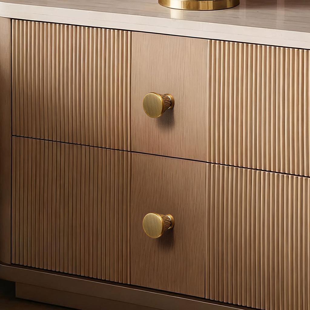 Modern Single-Hole Zinc Alloy Round Pulls Cupboard Wardrobe TV Cabinet Entryway Cabinet Nightstand Handle Furniture Hardware
