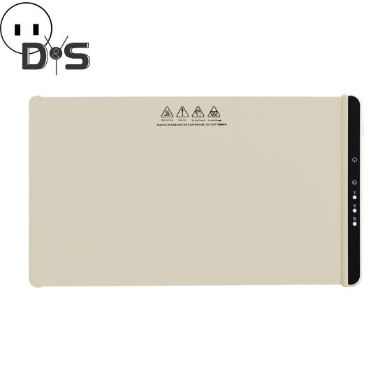 Подогреватель пищи, силиконовый электрический поднос для подогрева с 3 уровнями температуры, быстрый нагрев, не допускающие ожогов края, складная подставка для шведского стола