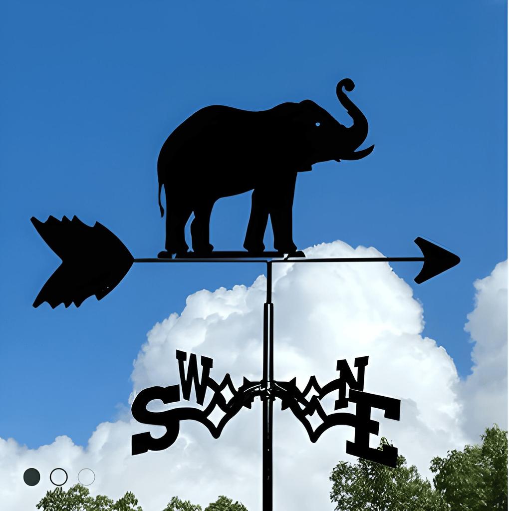 Декоративный железный флюгер - наружное украшение для металлической крыши