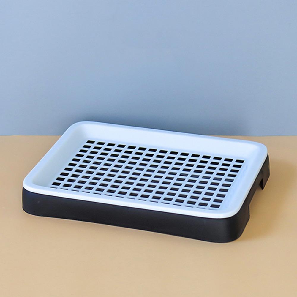 Double Layer Rabbit Training Toilet Potty Training Aid Removable Tray Small Animal Litter Box Splash-Proof Plastic