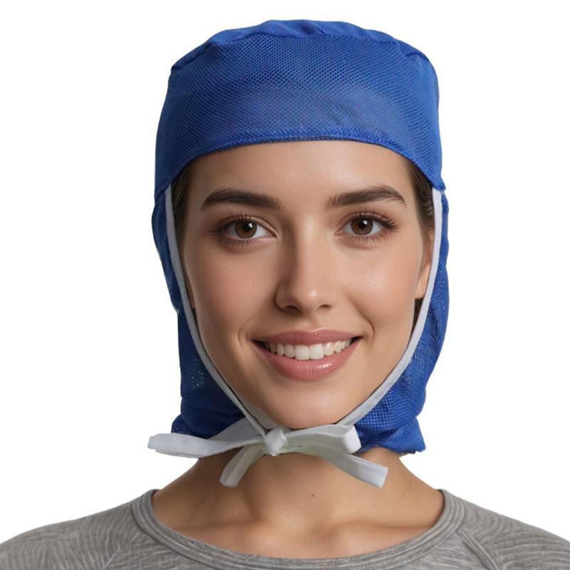 Anti-Hair Loss Food Processing Cap Workshop Staff Breathable Design Lightweight for Factory Restaurant Kitchen Work Use