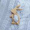 Cute Flower Animal Rabbit Heart Bird Clothing Accessory Women Brooch Fashion Jewelry Wooden Brooch