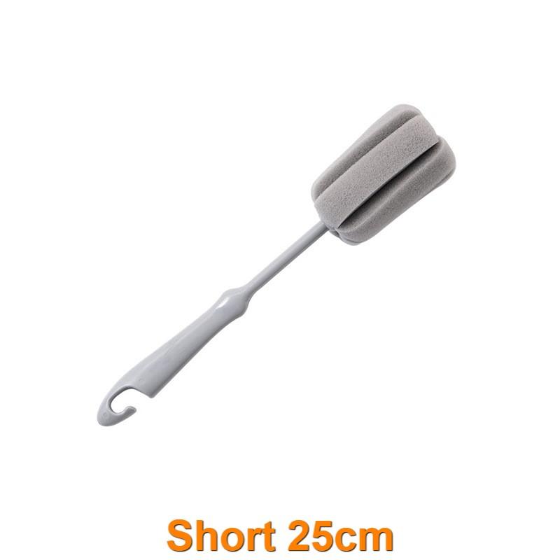 2493 Cup Cleaning Brush Long Handle Bottle Cleaning Sponge Milk Bottle Glass Cups Cleaner Household Glass Coffee TeaPot Brush