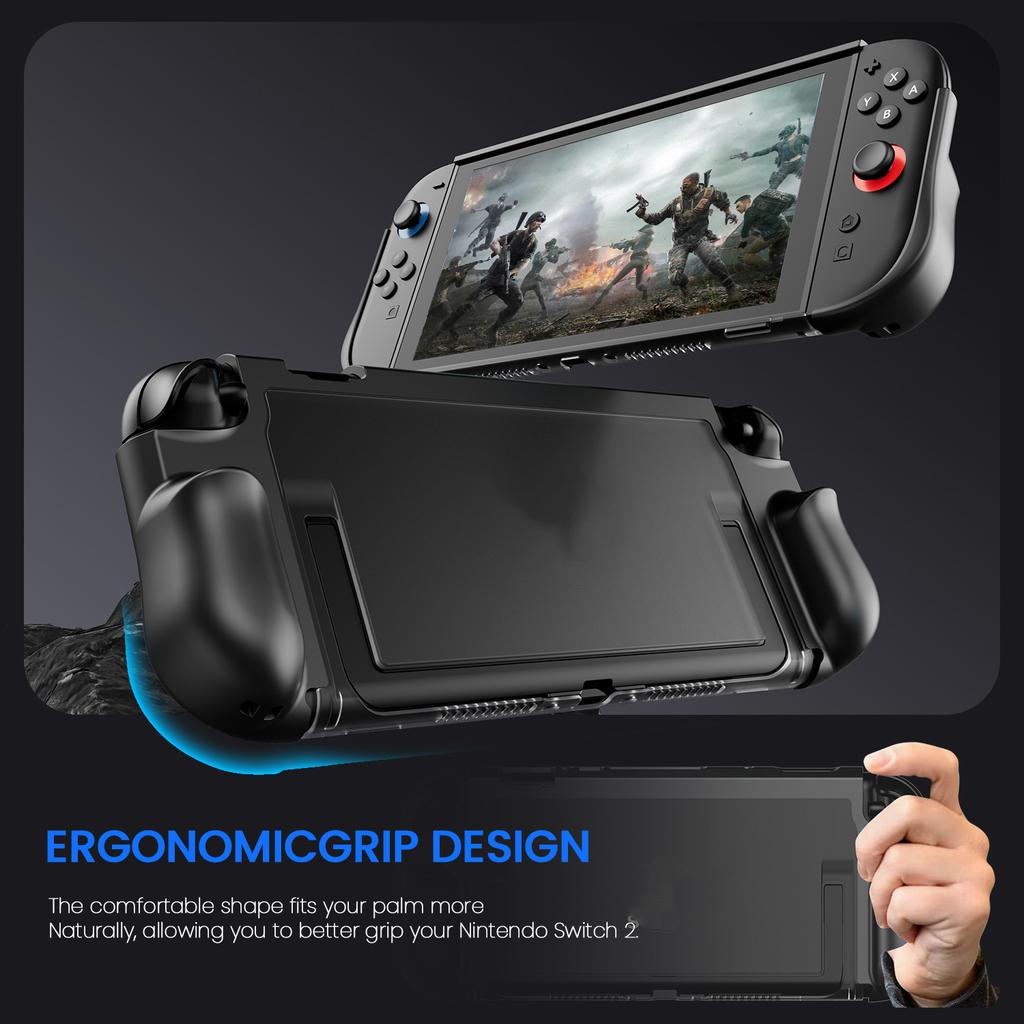 For Nintendo Switch 2 Game Controller Anti Drop Case TPU + PC Hybrid Protective Cover