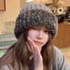 Wool Hat Women's Autumn and Winter New Thickened Warm Face Versatile Plush Wool Fisherman Hat