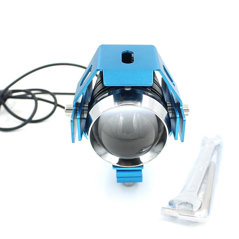 LMoDri мотоциклетные фары, вспомогательная лампа U5, светодиодный прожектор для мотоцикла, аксессуары 12 В 125 Вт, модифицированная часть 2