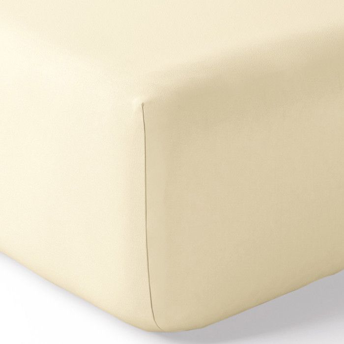 Pack complet housse de couette percale de coton peigné "Julian" toutes dimensions Coton Pur - Julian Ivoire - Pack 3 Pièces pour lit