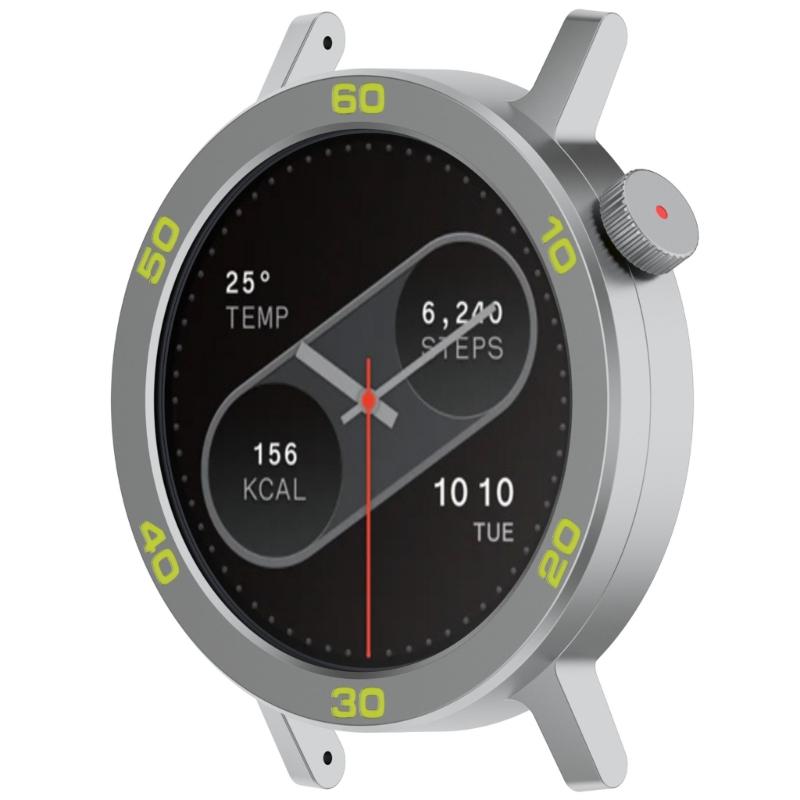 Bezel Rings Screen Protector for CMF Watch 2 Smartwatch Frame Cover with Tempered Film Replacement Protector Bumper