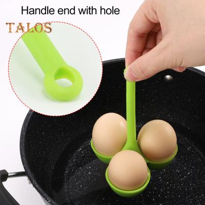 Держатель для яиц на пару, 3 отверстия, варка яиц, легко чистится, отличная силиконовая яйцеварка-пашот, пароварка, кухонный инструмент