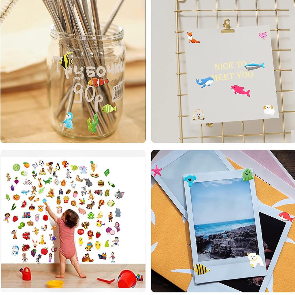 Блокнот Пушистый Детский Младенец 40 Больших Наклеек 30 Видов Листов Деко Печать 3D Случайные Наклейки На Платье Еда, Милые, Наклейки и Наклейки, Мальчики, Девочки,