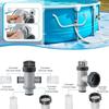 Pool Hose Plunger Valved Kit for Above Ground Swimming Pool Plunger Valved Replacement Parts for Filter Circulation