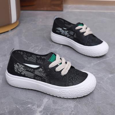 Универсальные летние туфли для рыбалки на толстой подошве, сетчатые, дышащие, на шнуровке, для студентов, туфли для мам с одной педалью и мягкой подошвой