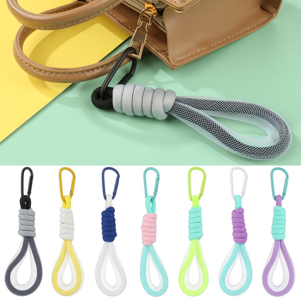 Color Keycord Hanging Trousers Accessories Braided Strips Mesh Landyard Lanyard Phone Strap