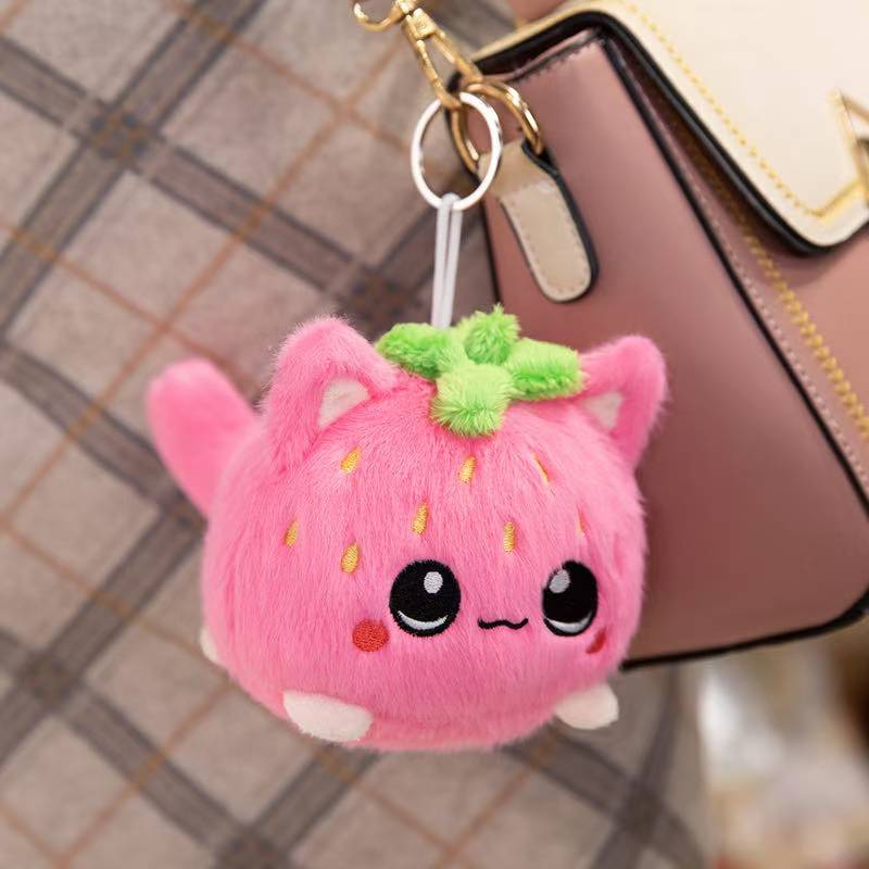 Latest Fruit Cat Doll Kawaii Stuffed Plush Toy Handmade Doll Cartoon Anime Cute Gift for Children's Birthday Doll Christmas