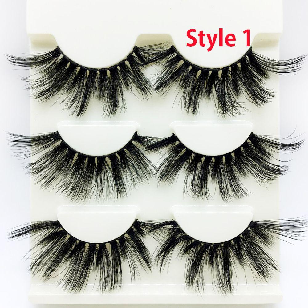 Густые Длинные Драматичные Пушистые Перекрещенные 3D Мягкие Норковые Накладные Ресницы 25мм Ресницы Наращивание Ресниц