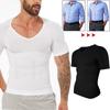 Men's Body Shaper Slimming Shirt Tummy Control Vest Compression Base Layer Slim Muscle Short Sleeve Shapewear