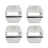 SYENG1 4Pcs Car Door Lock Protective Cover Sticker for Alfa Romeo Logo Sportiva Giulia Giulietta 159 156 MITO Stelvio 147 Accessories