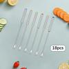18 Pieces Hotdogs Roasting Sticks Cheese Fondue Stainless Steel Multifunctional Barbecue