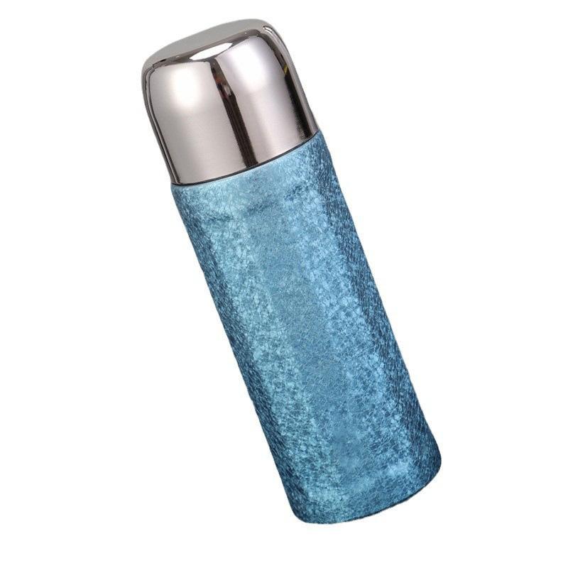 New Double-layer Vacuum Pure Titanium Thermos Flask Cup Tea Separation Easy Hold Cold Thermos Flask Drinking Cup Durable