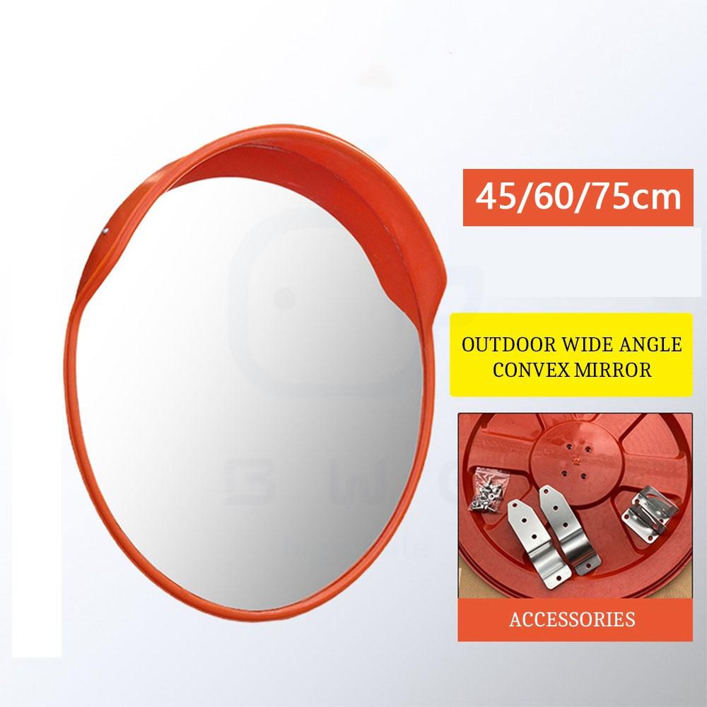 45/ 60/ 75CM Outdoor Polycabonate Traffic Safety Convex Mirror Road Safety Wide Angle Corner Mirror