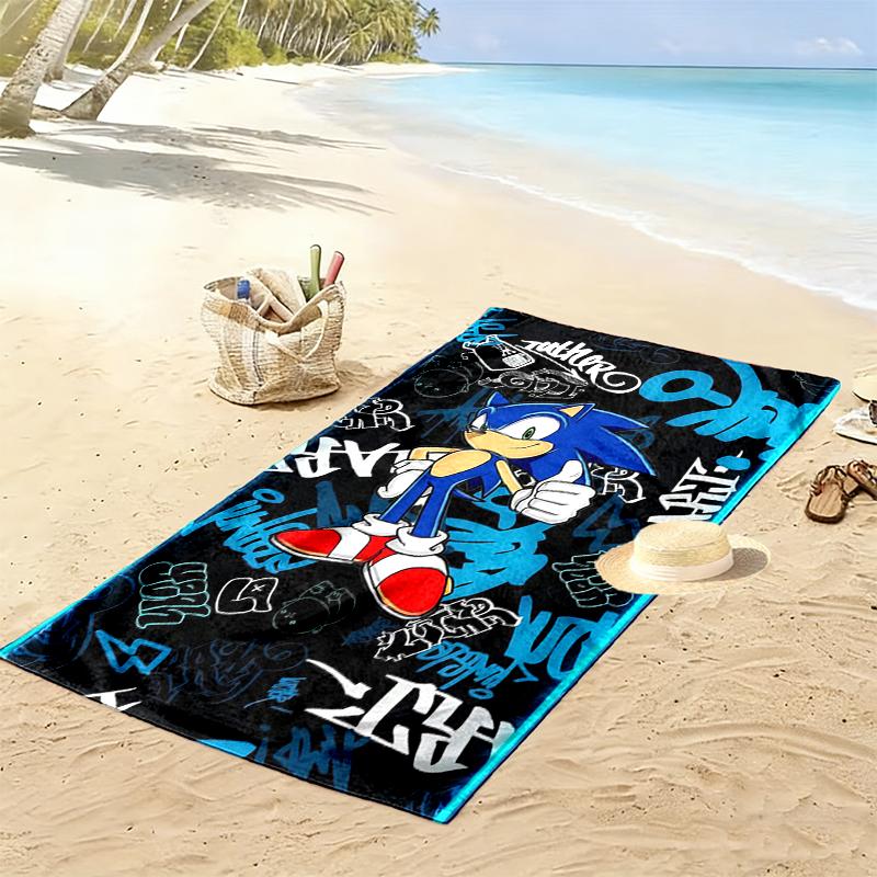 SONIC Beach Towel Perfect for Travel, Outdoor Activities, Swimming, Camping, Hiking