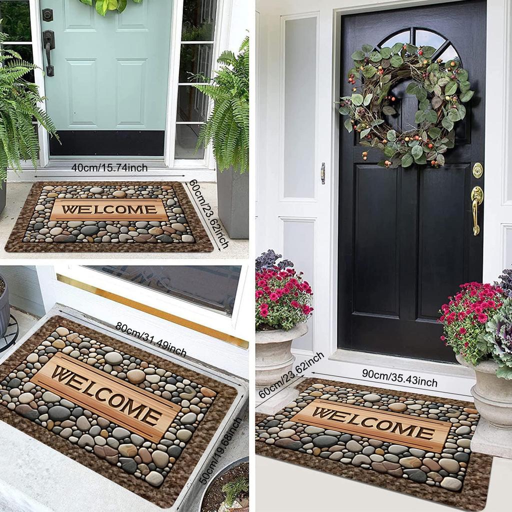 1 шт. анти-усталостные кухонные коврики, простой каменный принт, водонепроницаемый нескользящий толстый мягкий кухонный коврик, прочный, удобный стоячий коврик для кухни